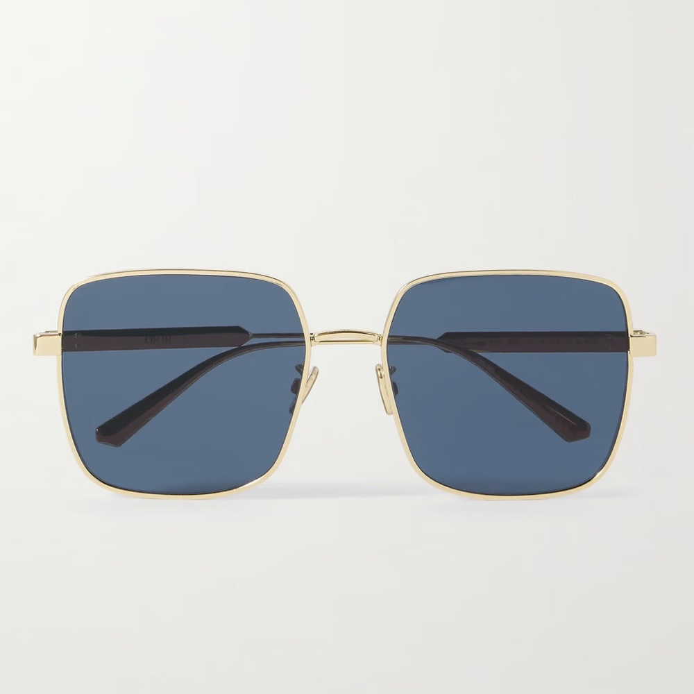 Authentic DiorCannage S1U gold-tone square-frame sunglasses